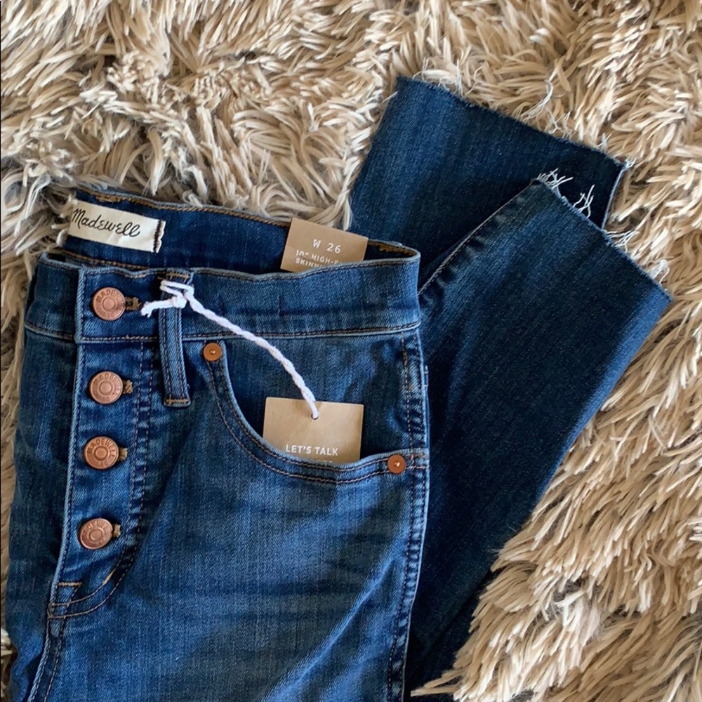 Madewell NWT 10” High-rise Skinny Crop 26